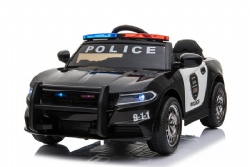 Kids Electric Police Car Black