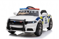 Kids Electric Police Car White